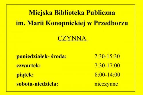 Biblioteka-Przedbórz-godziny-otwarta